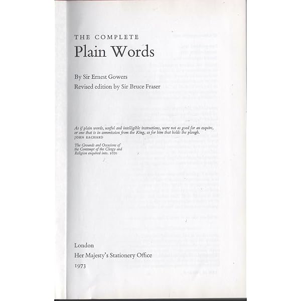 Complete Plain Words 3rd Edition: Gowers, Ernest Sir, Greenbaum